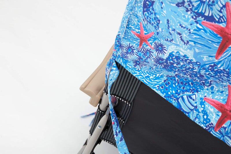 VOCOOL 85 x 30 inch Beach Chair Towel Cover Chaise Chair Cover with Pockets and Clips Pool Chair Cover Chaise Lounge Towel Cover for Sun Lounger Sunbathing Garden Beach Hotel, No Sliding (Starfish) - Image 5